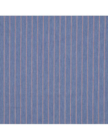 Tissu Denim léger à rayures fines - Bleu clair