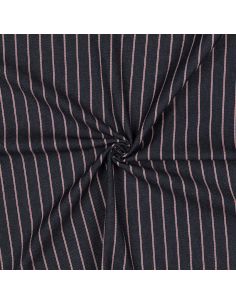 Tissu Denim léger à rayures fines - Bleu denim