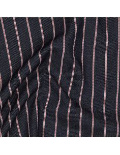 Tissu Denim léger à rayures fines - Bleu denim 2