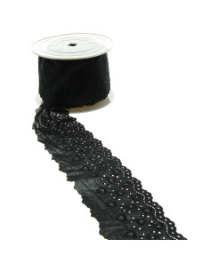 Bordado inglés Lise 76 mm - Negro