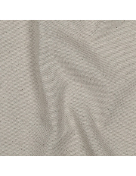 Toile de coton canvas aspect lin - Naturel