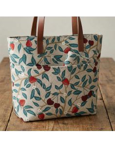 Toile de coton canvas - Cerises et fraises 2