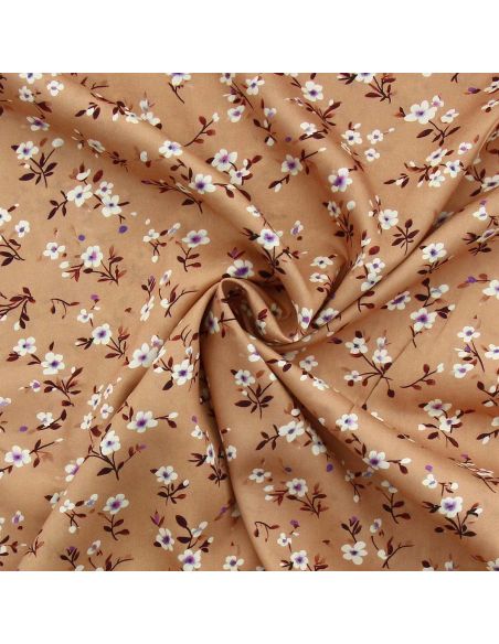 Tissu viscose Rosier sauvage - Alezan