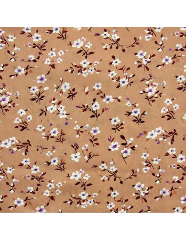 Tissu viscose Rosier sauvage - Alezan