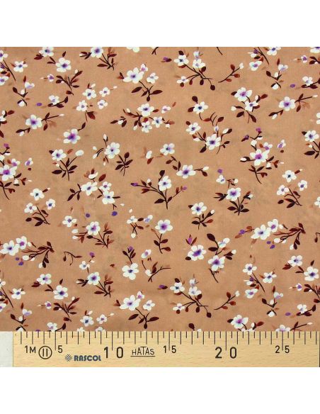 Tissu viscose Rosier sauvage - Alezan