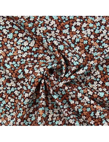 Tissu viscose Myosotis - Roux