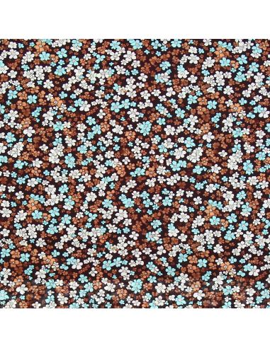 Tissu viscose Myosotis - Roux