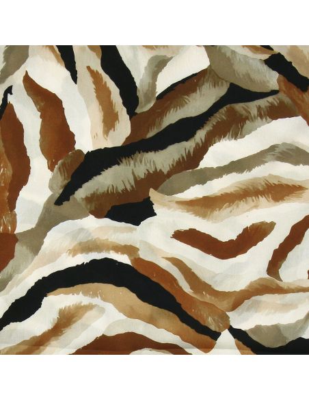 Tissu viscose Abstrait - Fauve et beige