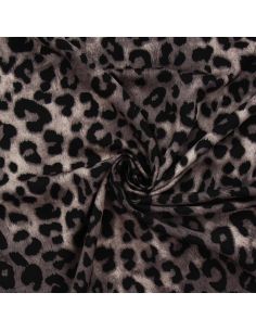 Tissu viscose Léopard - Fauve