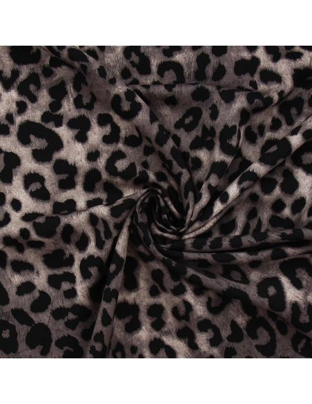 Tissu viscose Léopard - Fauve