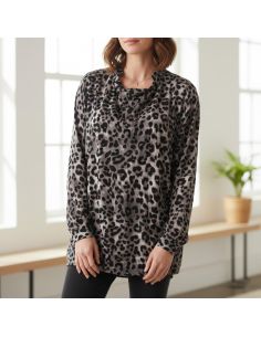 Tissu viscose Léopard - Fauve 2