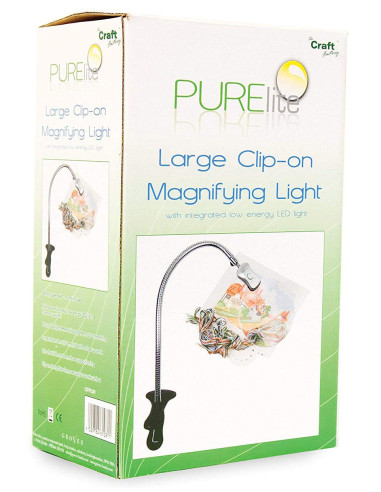 Lupa iluminada con clip Purelite