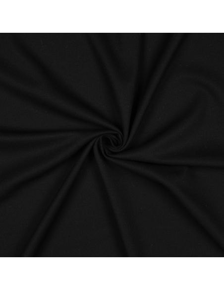 Tissu gabardine viscose brossée premium - Noir