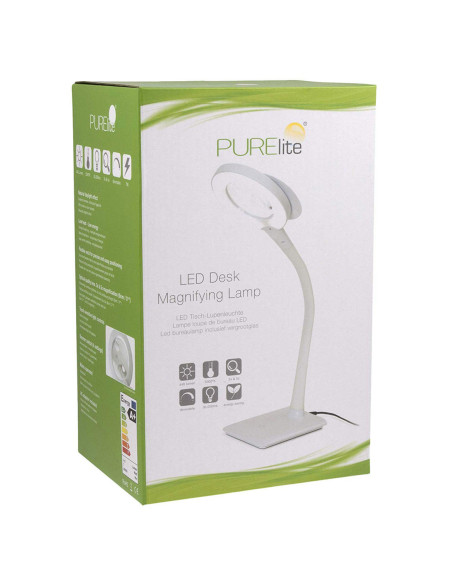 Lámpara lupa de mesa LED Purelite