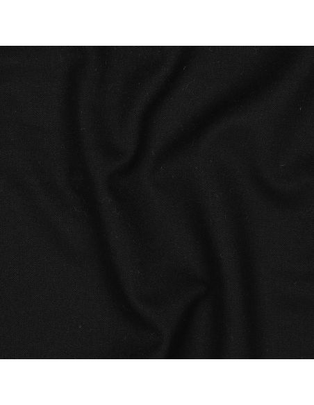 Tissu gabardine viscose brossée premium - Noir