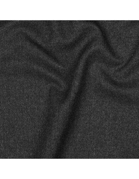Tissu gabardine viscose brossée premium - Gris chiné foncé