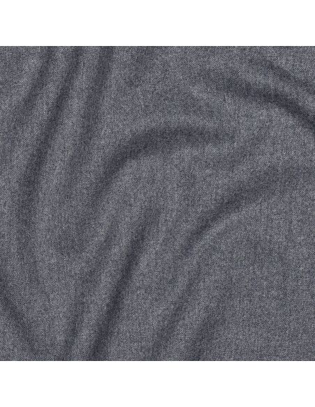 Tissu gabardine viscose brossée premium - Gris bleu chiné