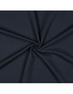 Tissu gabardine viscose brossée premium - Bleu marine