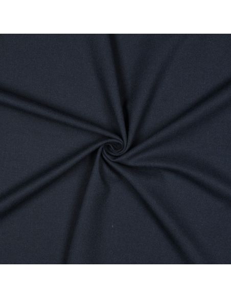 Tissu gabardine viscose brossée premium - Bleu marine