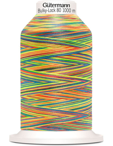 Cono hilo espuma Gütermann Bulky-Lock Multicolor 1000 m