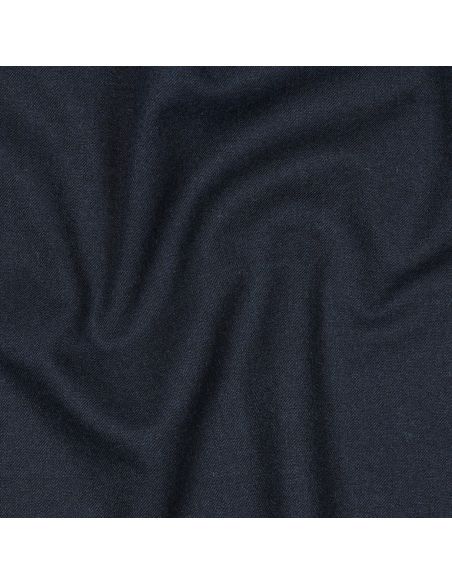 Tissu gabardine viscose brossée premium - Bleu marine