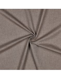 Tissu gabardine viscose brossée premium - Taupe chiné