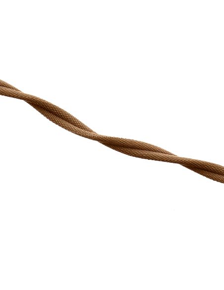 Cordon double passepoil recouvert mat - Caramel
