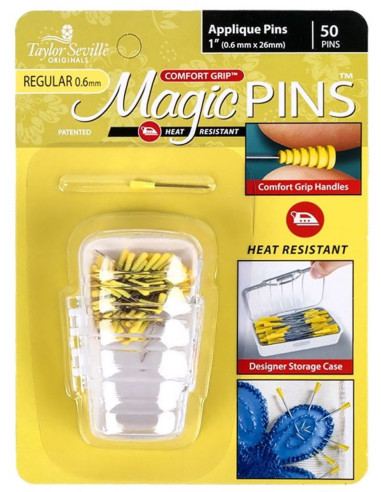 Caja de 50 alfileres mágicos especiales para apliques