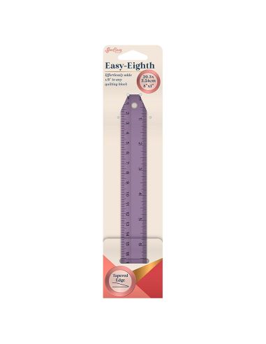 Règle rectangle quilting 20,3 cm x 2,54 cm Easy-Eighth - Violet
