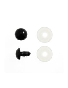 Lot de 6 yeux de sécurité 9 mm - Rose
