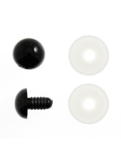 Lot de 6 yeux de sécurité 9 mm - Rose