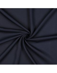 Tissu tencel effet peau de pêche - Bleu navy