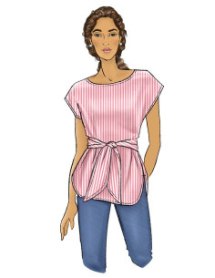 Patrón de blusa y cinturón - Butterick 6685 2