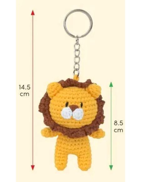 Kit mini porte-clés amigurumi Anchor - Levi le lion