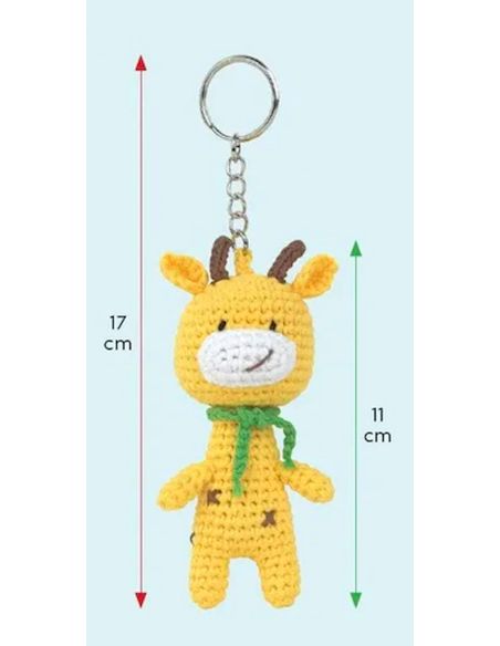 Kit mini porte-clés amigurumi Anchor - Gigi la girafe