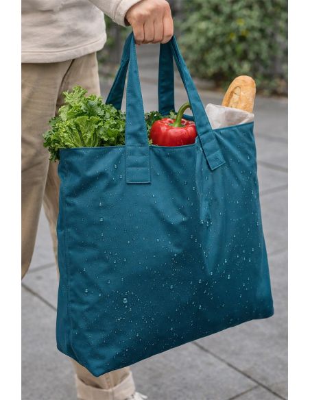 Tissu toile imperméable - Bleu pétrole