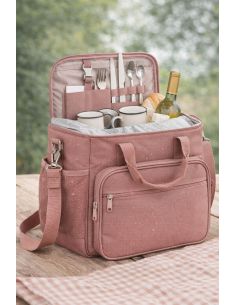 Tissu toile imperméable - Vieux rose 2