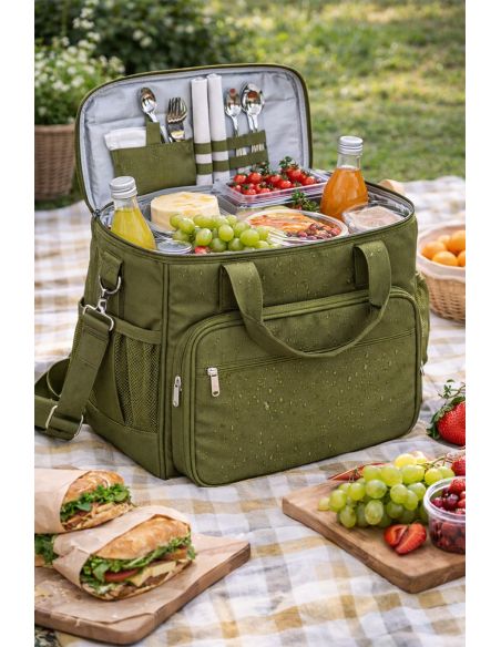 Tissu toile imperméable - Vert olive