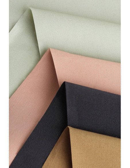 Tissu coton chino stretch Mineral Green - Atelier Brunette