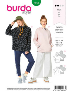 Patrón de sudadera - Burda 6253
