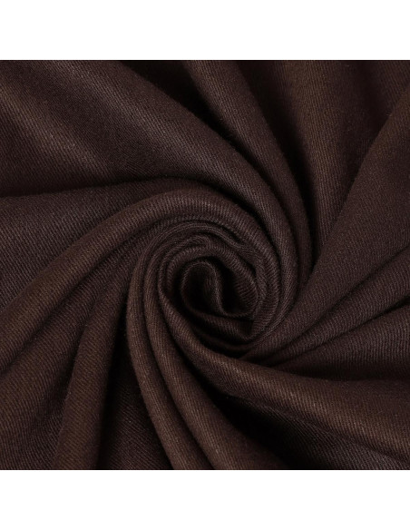 Tissu twill lin viscose Liva Eco Oat Chocolate - Atelier Brunette