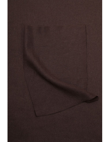 Tissu twill lin viscose Liva Eco Oat Chocolate - Atelier Brunette