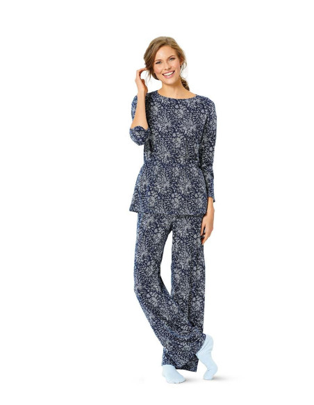 Patrón de pijama y pijama corto - Burda 6261