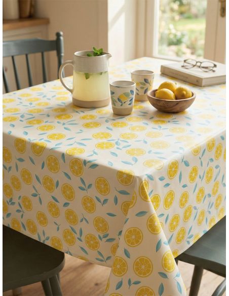 Nappe toile cirée Captain Cook Slice Me Up - Limonade