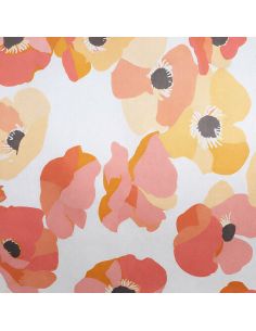 Nappe toile cirée Captain Cook Keshi - Corail