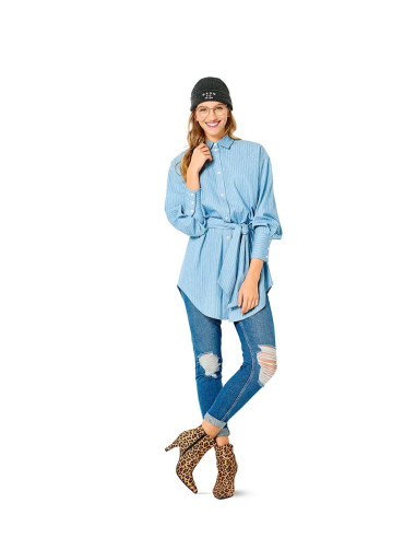Patrón de blusa y camisa - Burda 6263