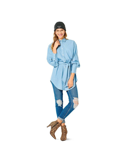 Patrón de blusa y camisa - Burda 6263