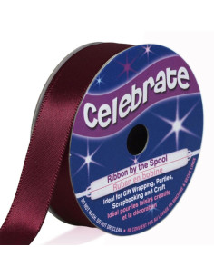 Cinta de satén Celebrate ciruela - 13 mm x 6 metros