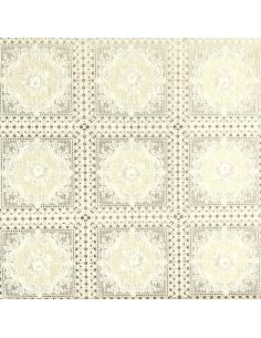 Nappe toile cirée Captain Cook Loredana - Crème