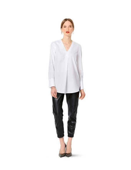 Patrón de blusa con cuello en V - Burda 6278